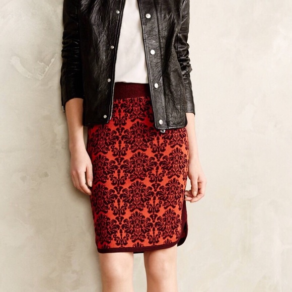 Anthropologie Dresses & Skirts - Anthropologie Sz M Moth Jacquard Skirt EUC